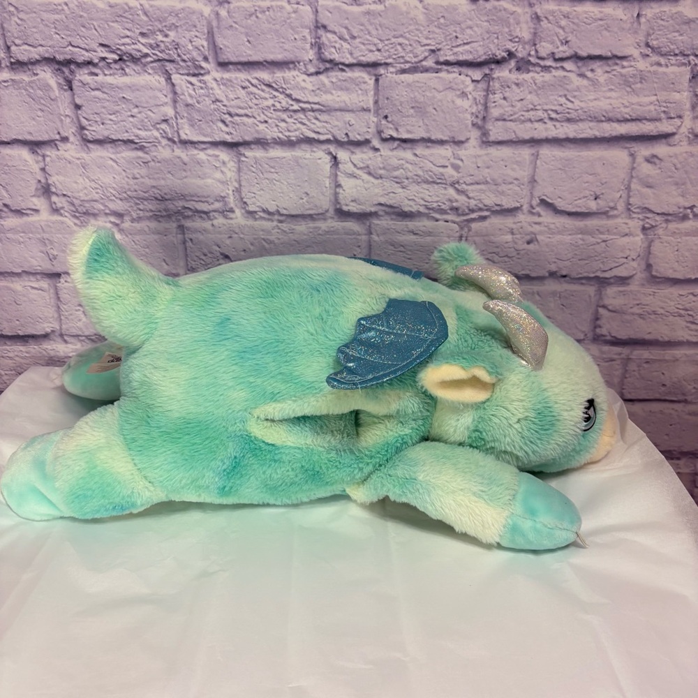 Russ KellyToy Hug a Pet Mint Green Plush Dragon Pillow Pet with Sparkle Wings